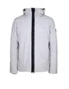 Peuterey Short Jacket In Stretch Polyester Canvas Bonded To Jersey In Multi