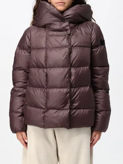 Peuterey Short Quilted Nylon Puffer Jacket With A Hood And Water-repellent Finish In Earth