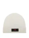 Peuterey Silli 05 Logo Beanie Hat In White
