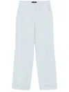 Peuterey Light Blue Cotton Blended Trousers In Blue
