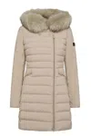 Peuterey Sky Jacket With Quilted Design In Neutral
