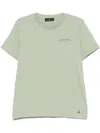 Peuterey Slub-textured Chest-pocket T-shirt In Green