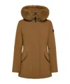 Peuterey Smooth Slim Fit Jacket In Brown