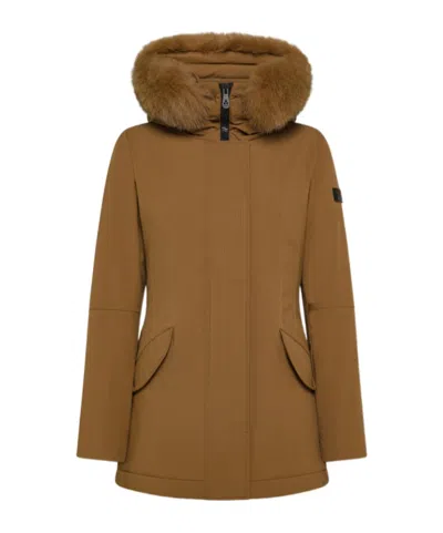 Peuterey Smooth Slim Fit Jacket In Brown