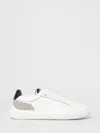 Peuterey White Sneakers With Contrasting Branded Heel Counter In Multi