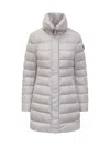 Peuterey Nylon Midi Down Jacket In White