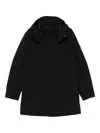 Peuterey Sophisticated Black Parka With High Collar In Black