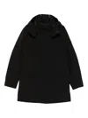 Peuterey Stand-collar Hooded Coat In Black