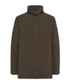 Peuterey Stretch Jacket With Pull-out Hood In Brown