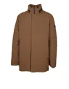 Peuterey Stretch Polyester Canvas Jacket In Brown