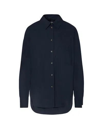 Peuterey Stylish Women's Mini Shirt In Blu D'oriente