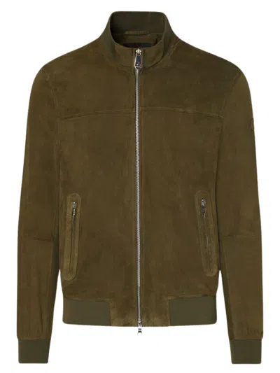 Peuterey Suede Jacket In Brown