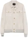 Peuterey Suede Jacket In Neutrals