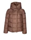 Peuterey Superlight Down Jacket Made From Recycled Fabric In Brown