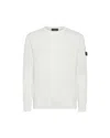 Peuterey White Long-sleeved Shirt With Detachable Logo