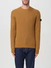 Peuterey Ribbed-wool Crew-neck Sweater In Camel
