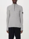 Peuterey Man Turtleneck Grey Size M Wool, Polyamide In Grau