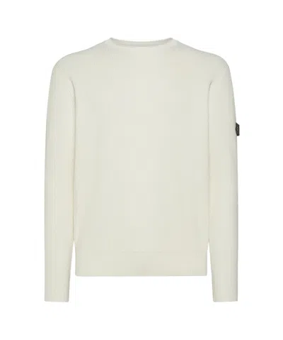 Peuterey Sweaters Beige In White