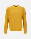 Peuterey Logo-patch Sweater In Yellow