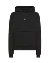 Peuterey Felpa Con Cappuccio Effetto Used Nera In Black