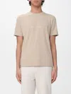 Peuterey Cotton Blend T-shirt With Logo In Neutral