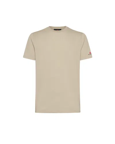 Peuterey T-shirt Zole In Piquet Beige
