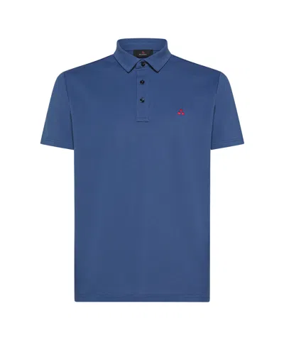 Peuterey T-shirts And Polos Clear Blue In Azzurro Blu E Verdi