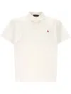 Peuterey Mezzola White Piquet Polo In Multicolor