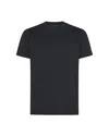 Peuterey Black Stretch Pique T-shirt In Blue