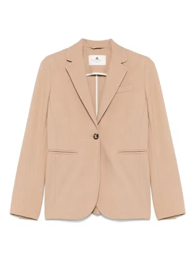 Peuterey Tailored Beige Blazer With Notch Lapel