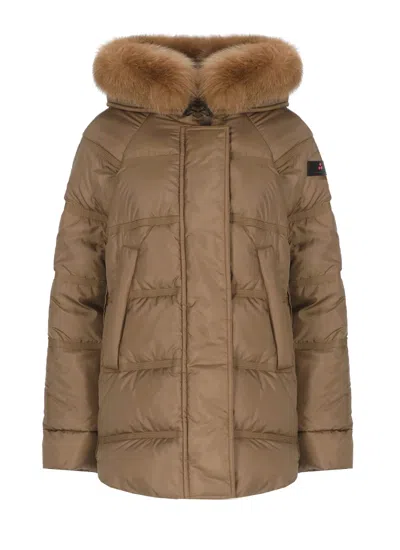 Peuterey Takan Down Jacket In Brown