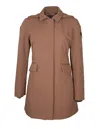 Peuterey Parka Telia Ta 02 In Stretch Nylon In Brown