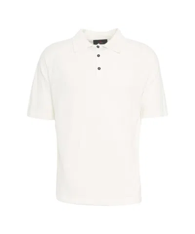 Peuterey Terry Polo Shirt With Classic Collar In White