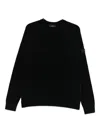 Peuterey Textured Crew-neck Sweater In Black