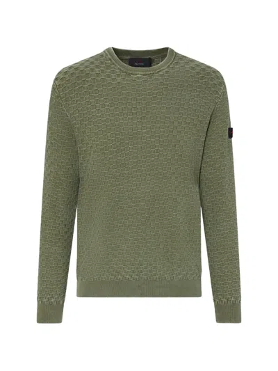 Peuterey Textured Sweater In Green