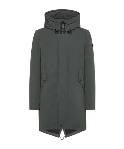 Peuterey Three-layer Sturdy Fabric Parka In Green