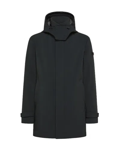 PEUTEREY THREE-LAYER WEATHER-RESISTANT TRENCH COAT WITH DETACHABLE HOOD