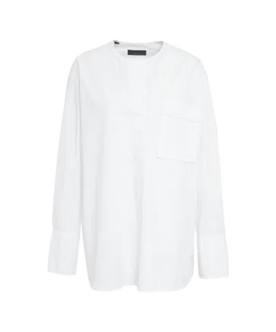 Peuterey Tjorn White Shirt With Rounded Hem