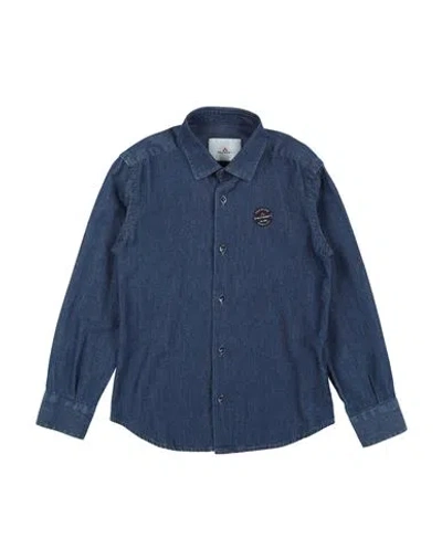 Peuterey Babies'  Toddler Boy Denim Shirt Blue Size 7 Cotton