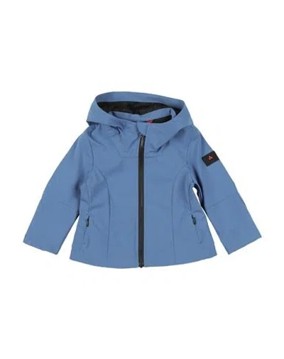 Peuterey Babies'  Toddler Boy Jacket Light Blue Size 6 Polyester, Elastane