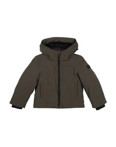 Peuterey Babies'  Toddler Boy Jacket Military Green Size 5 Polyester, Elastane In Brown