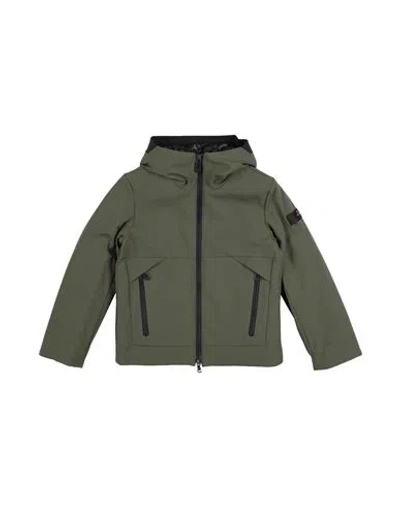 Peuterey Babies'  Toddler Boy Jacket Military Green Size 6 Polyamide, Polyester, Elastane