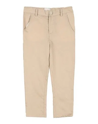 Peuterey Babies'  Toddler Boy Pants Beige Size 7 Linen, Cotton