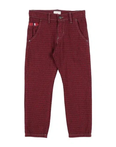 Peuterey Babies'  Toddler Boy Pants Red Size 7 Cotton, Elastane