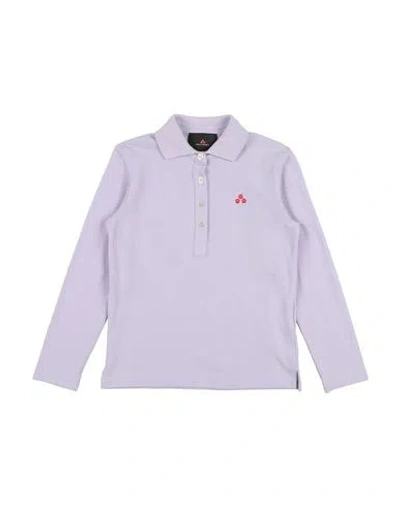 Peuterey Babies'  Toddler Boy Polo Shirt Lilac Size 6 Cotton, Modal, Elastane In Purple