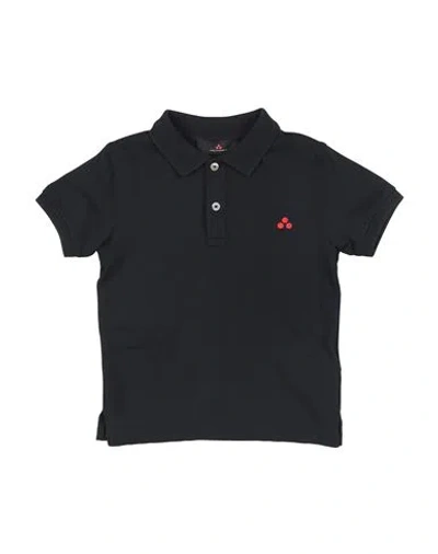 Peuterey Babies'  Toddler Boy Polo Shirt Midnight Blue Size 6 Polyamide, Elastane