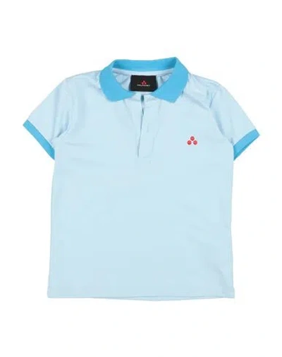 Peuterey Babies'  Toddler Boy Polo Shirt Sky Blue Size 6 Polyamide, Elastane