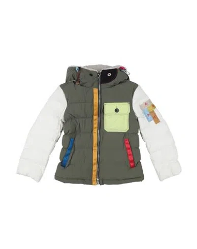 Peuterey Babies'  Toddler Boy Puffer Military Green Size 6 Recycled Polyamide, Elastane