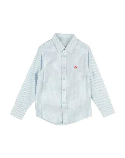 Peuterey Babies'  Toddler Boy Shirt Light Blue Size 6 Linen, Cotton