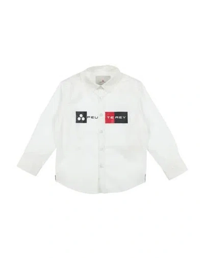 Peuterey Babies'  Toddler Boy Shirt White Size 7 Cotton, Elastane